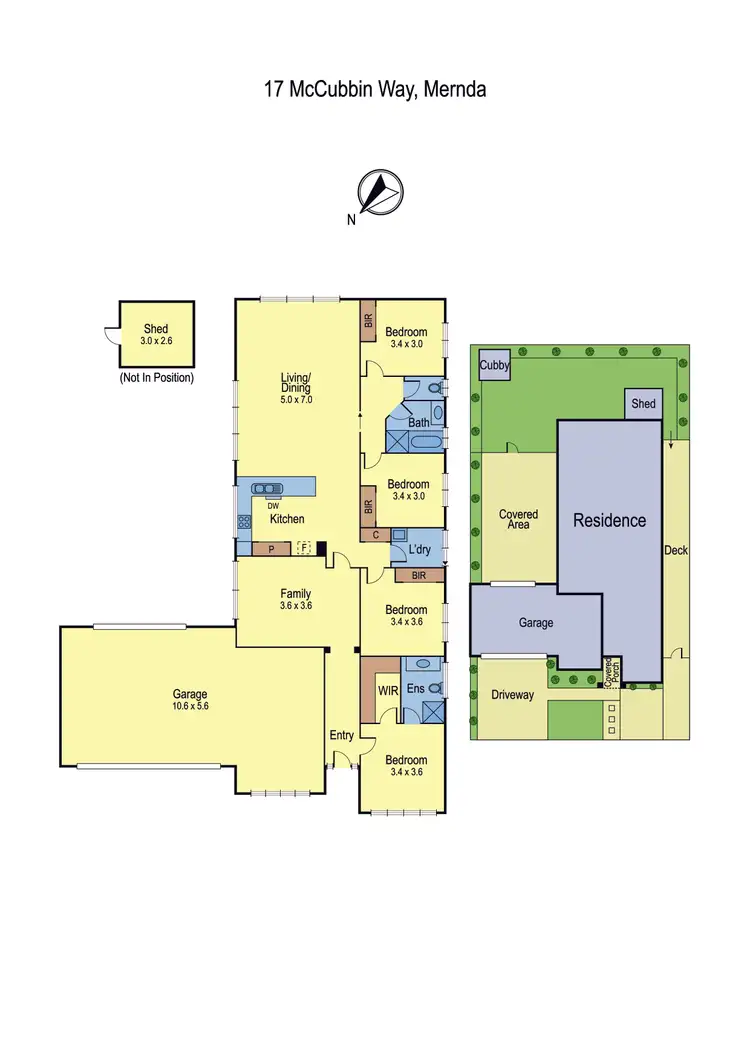 Floorplan of Homely house listing, 17 McCubbin Way, Mernda VIC 3754
