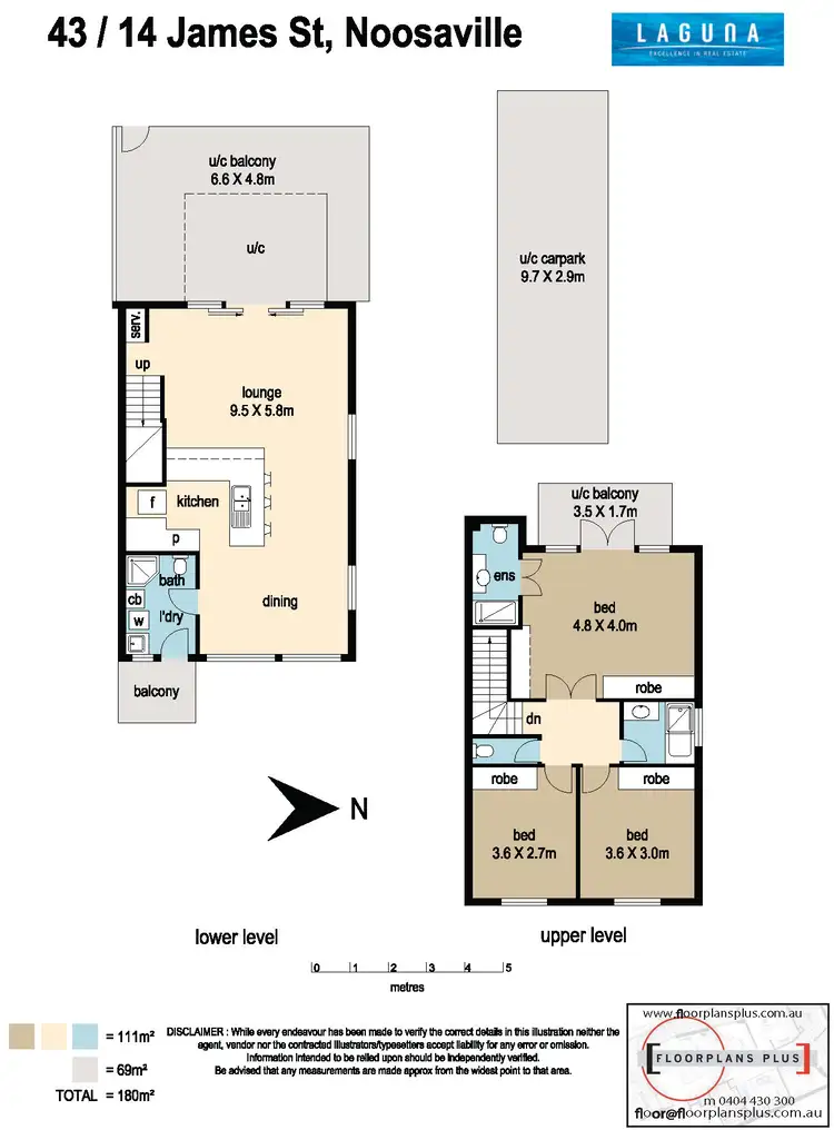 Floorplan of Homely unit listing, 43/8 James Street, Noosaville QLD 4566