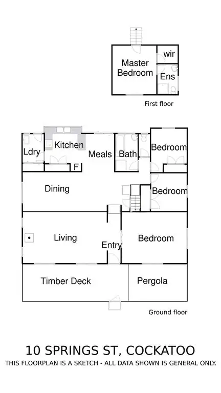 Floorplan of Homely house listing, 10 Springs Street, Cockatoo VIC 3781
