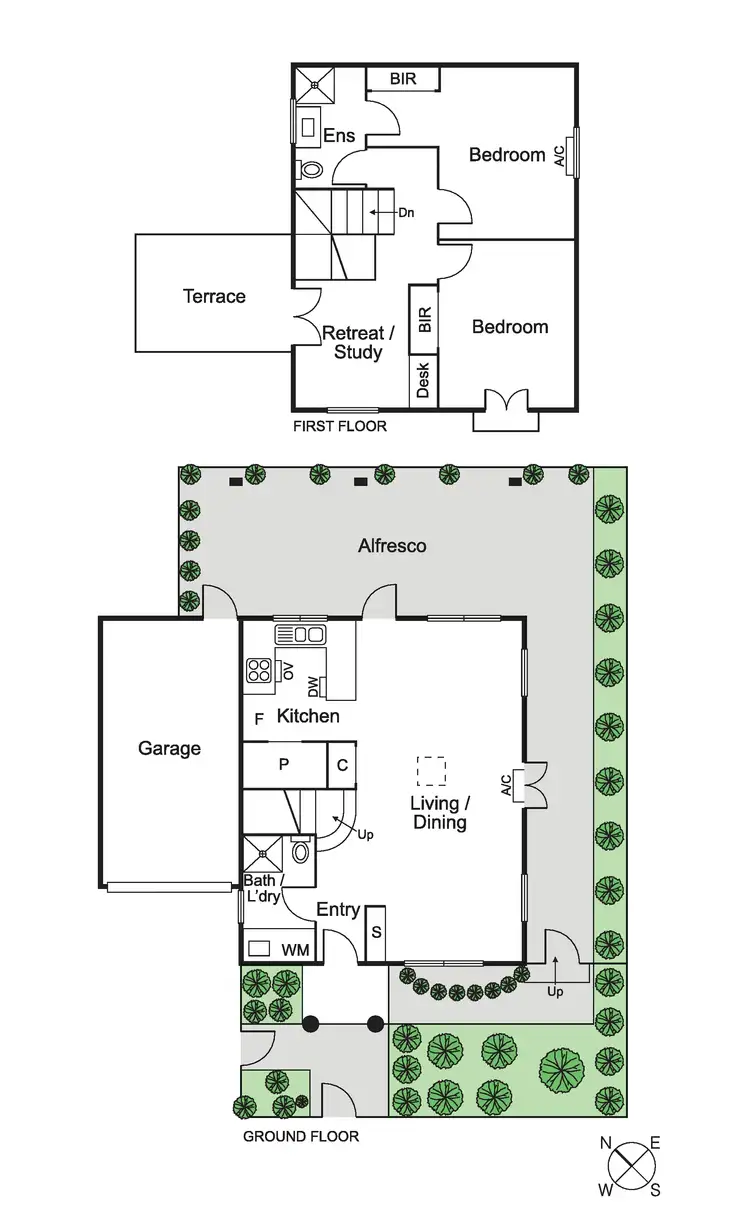Floorplan of Homely townhouse listing, 2b Narong Road, Caulfield North VIC 3161