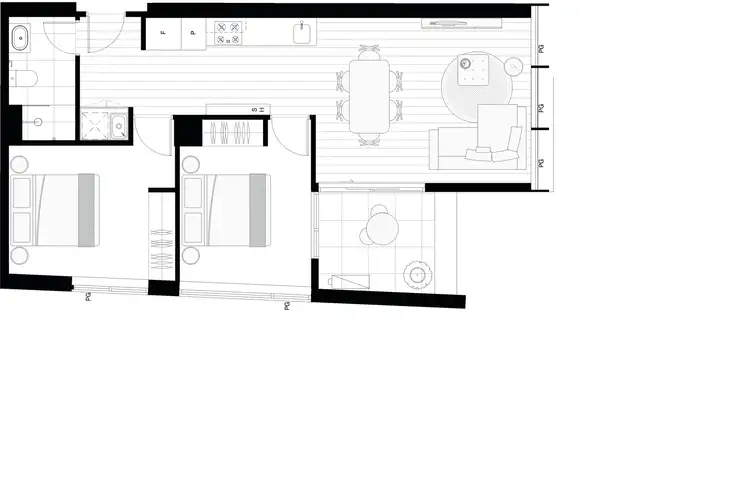 Floorplan of Homely apartment listing, 414/33 Judd Street, Richmond VIC 3121