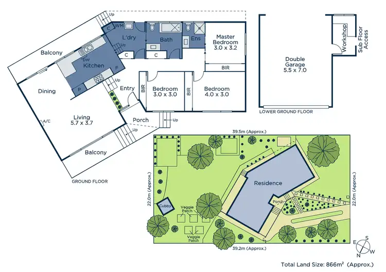 Floorplan of Homely house listing, 5 Hyton Crescent, Croydon VIC 3136