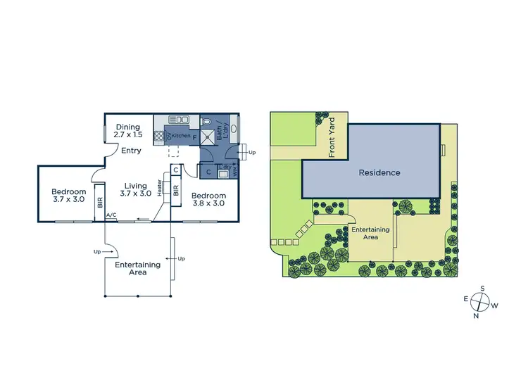 Floorplan of Homely unit listing, 1/62 Carween Avenue, Mitcham VIC 3132