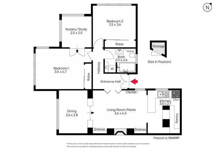 Floorplan of Homely apartment listing, 3/58 Grey Street, St Kilda VIC 3182