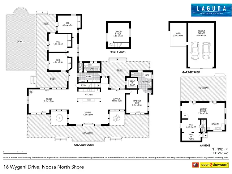 Floorplan of Homely house listing, 16 Wygani  Drive, Noosa North Shore QLD 4565