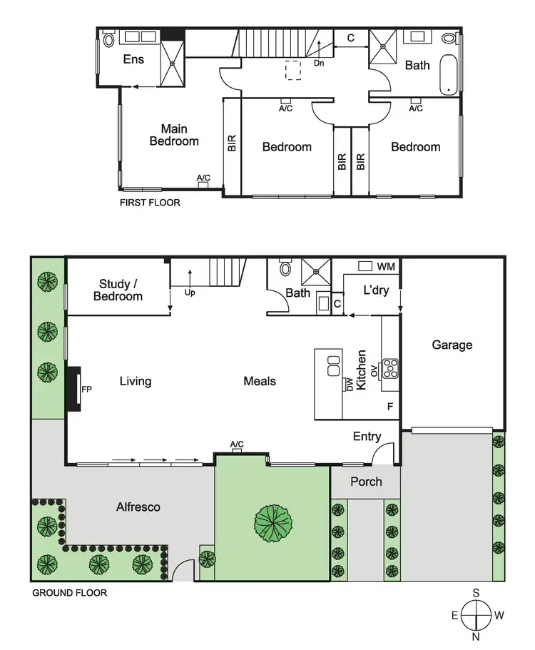 Floorplan of Homely townhouse listing, 2b Wahroongaa Road, Murrumbeena VIC 3163