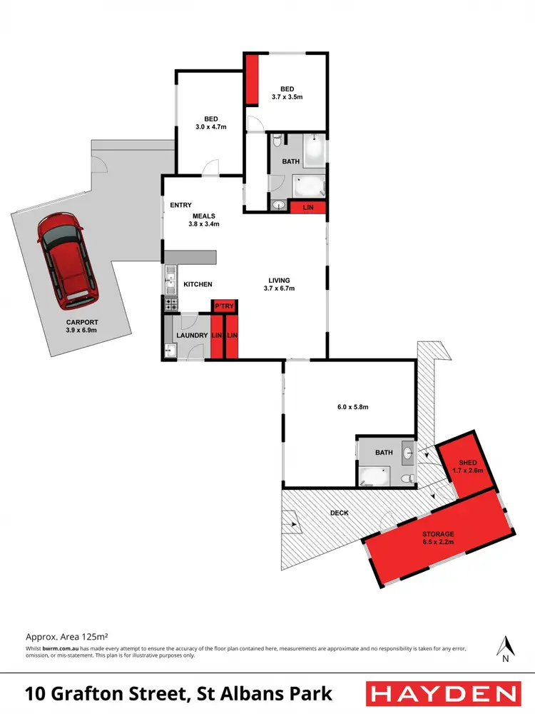 Floorplan of Homely house listing, 10 Grafton Street, St Albans Park VIC 3219