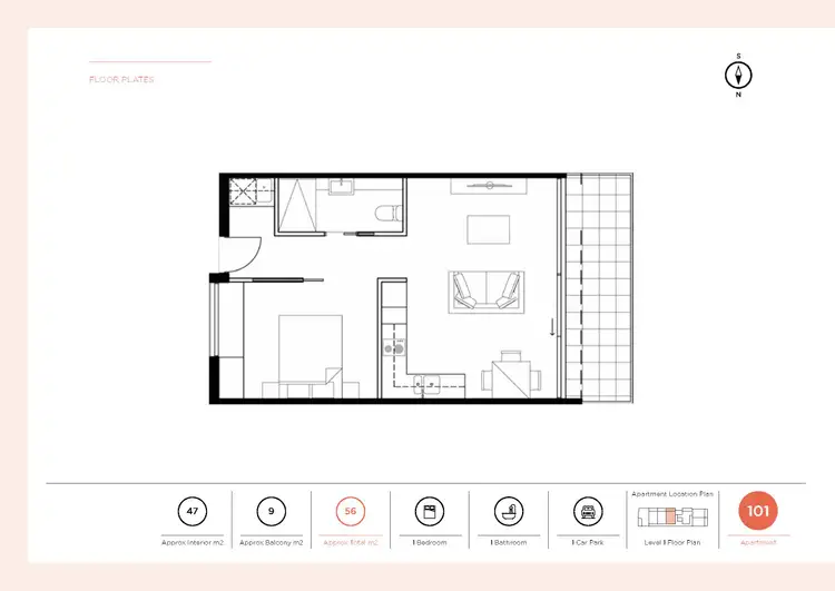 Floorplan of Homely apartment listing, 101/132 Balaclava Road, Caulfield North VIC 3161