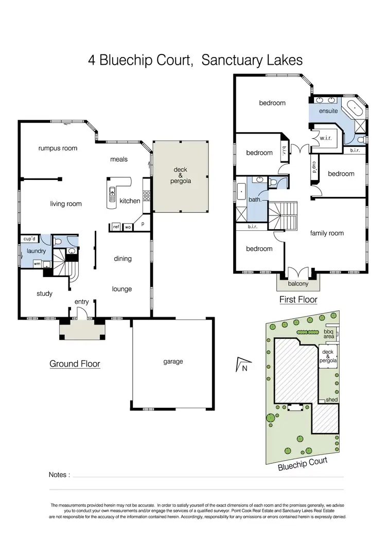 Floorplan of Homely house listing, 4 Bluechip Court, Sanctuary Lakes VIC 3030