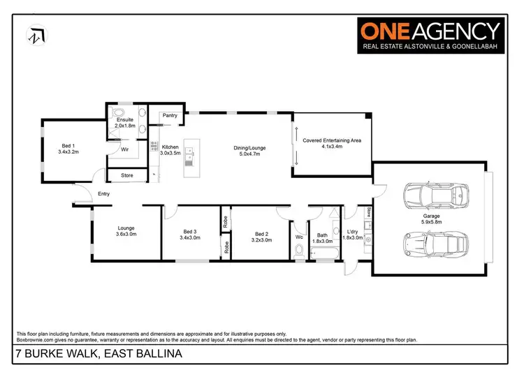 Floorplan of Homely house listing, 7 Burke Walk, East Ballina NSW 2478
