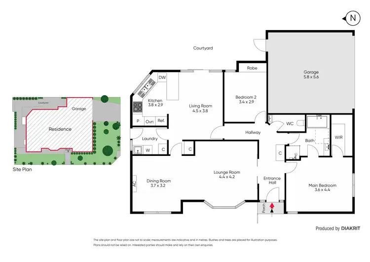 Floorplan of Homely townhouse listing, 1/95 Thomas Street, Hampton VIC 3188