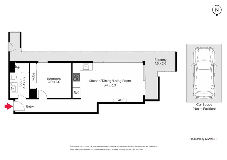 Floorplan of Homely apartment listing, 2302/170-178 Edward Street, Brunswick East VIC 3057