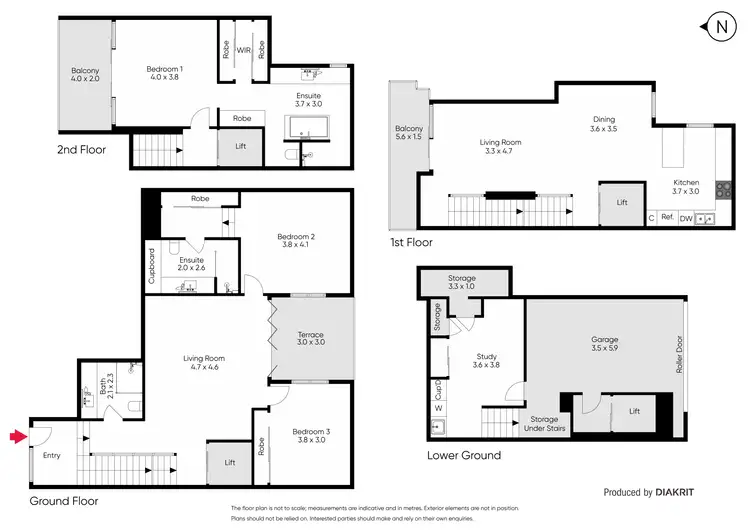 Floorplan of Homely townhouse listing, 19 Moton Place, Carlton VIC 3053