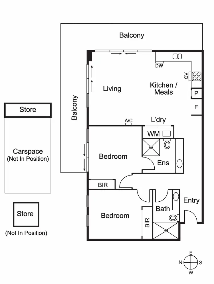 Floorplan of Homely apartment listing, 201/16 Tranmere Avenue, Carnegie VIC 3163