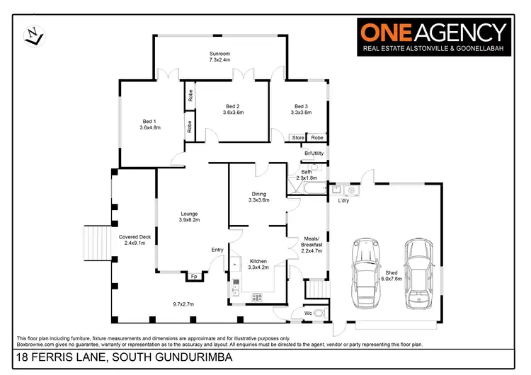 Floorplan of Homely rural property listing, 18 Ferris Lane, South Gundurimba NSW 2480