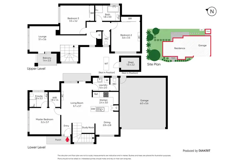 Floorplan of Homely townhouse listing, 1/55 Culcairn Drive, Frankston South VIC 3199