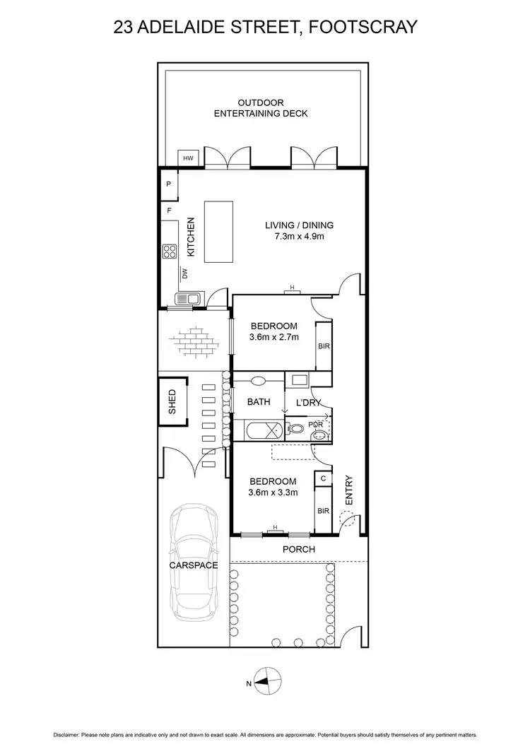 Floorplan of Homely house listing, 23 Adelaide Street, Footscray VIC 3011
