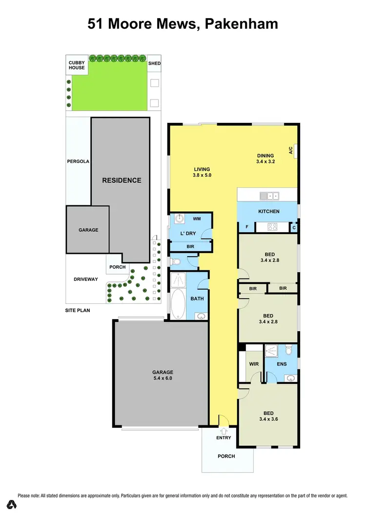 Floorplan of Homely house listing, 51 Moore Mews, Pakenham VIC 3810