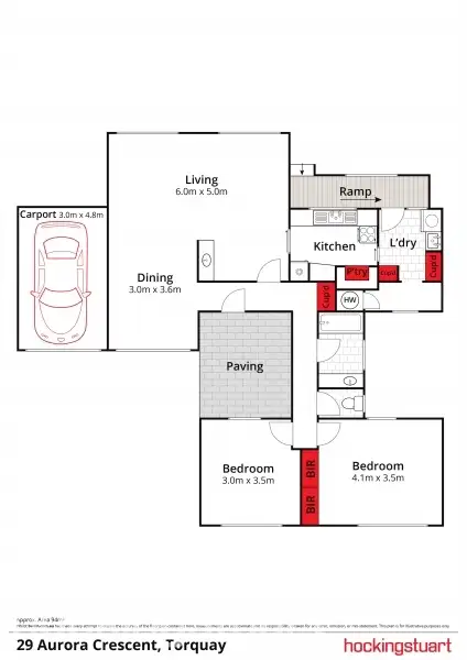 Floorplan of Homely house listing, 29 Aurora Crescent, Torquay VIC 3228