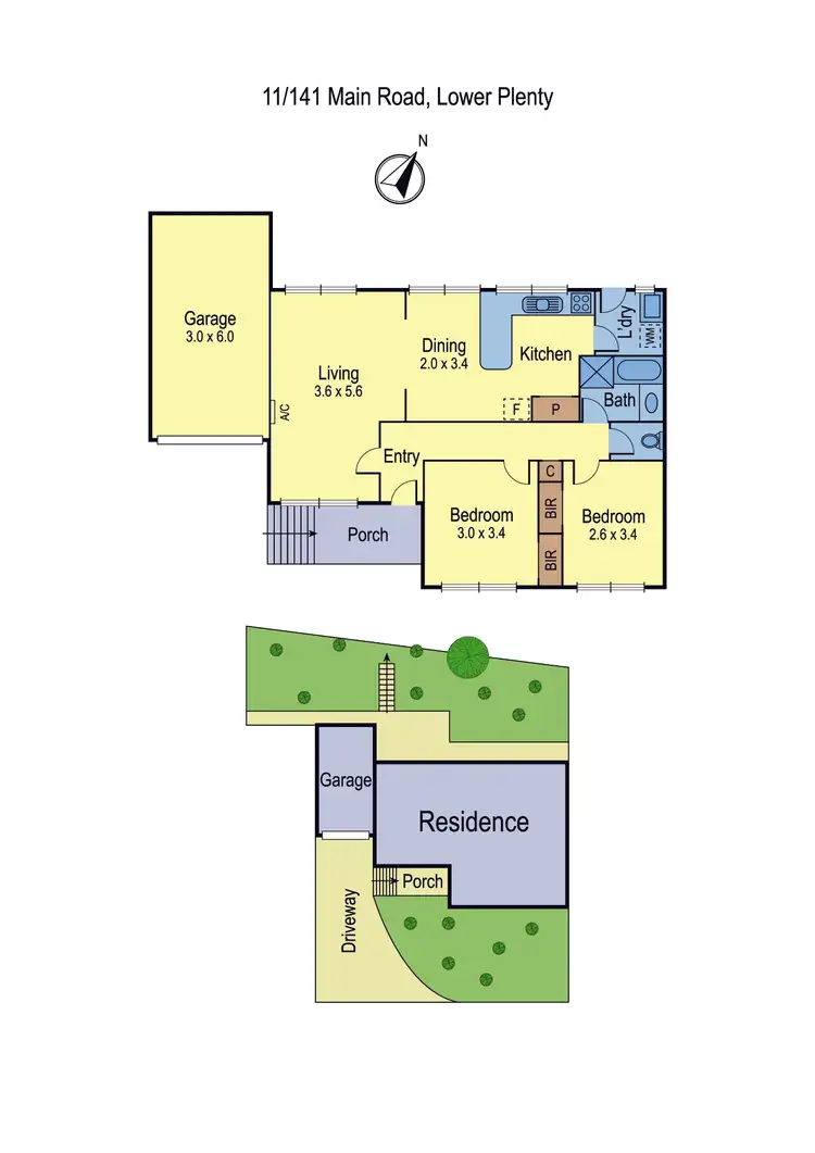 Floorplan of Homely house listing, 11/141 Main Road, Lower Plenty VIC 3093