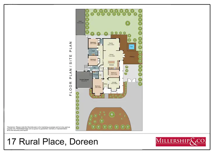 Floorplan of Homely house listing, 17 Rural Place, Doreen VIC 3754