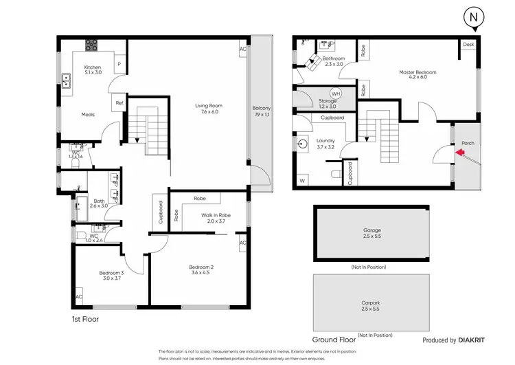 Floorplan of Homely townhouse listing, 1/2 Westbury Grove, St Kilda East VIC 3183
