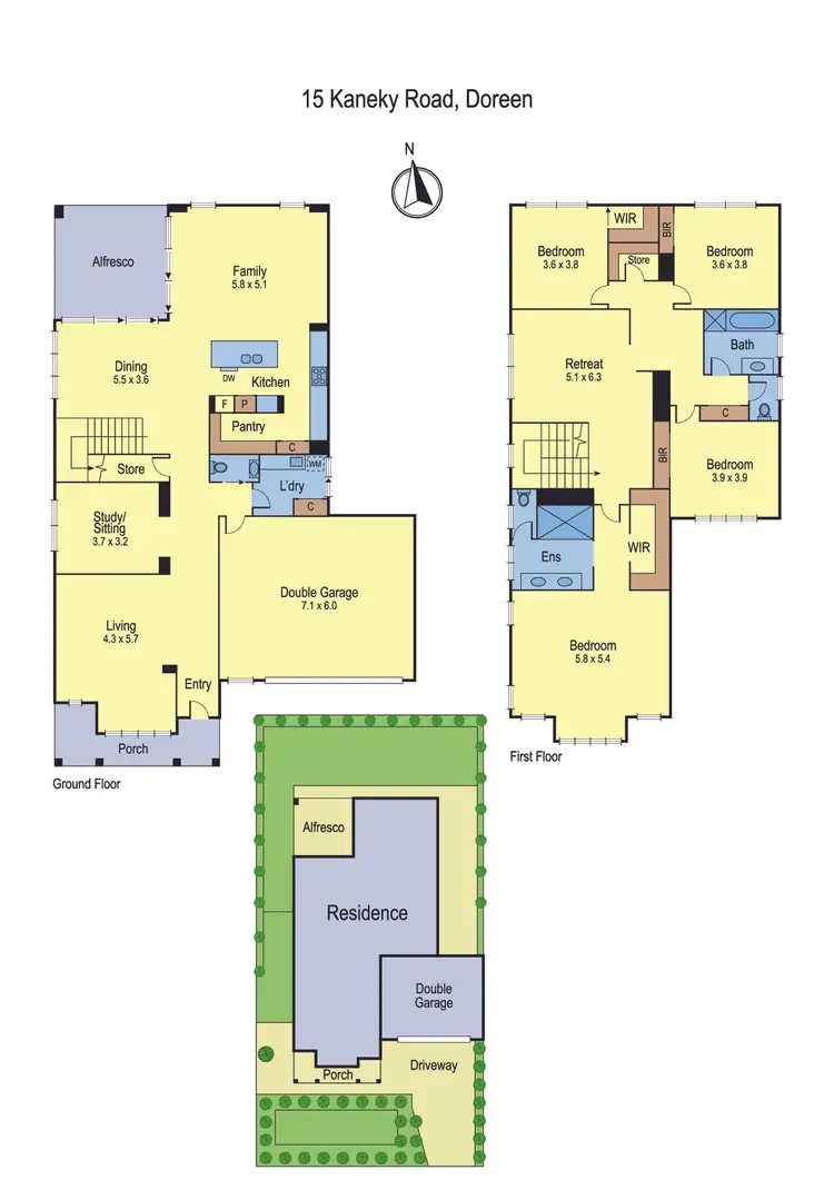 Floorplan of Homely house listing, 15 Kaneky Road, Doreen VIC 3754