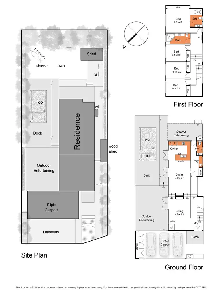 Floorplan of Homely house listing, 3 Sorrento Close, Sorrento VIC 3943