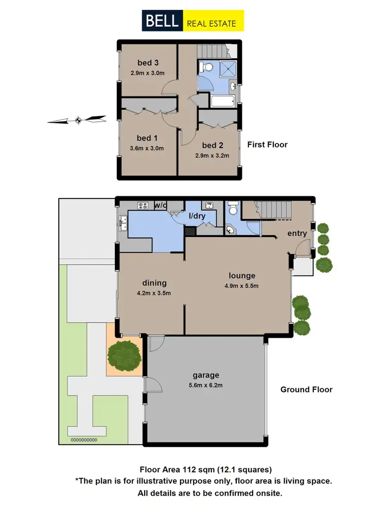 Floorplan of Homely townhouse listing, 2/21 Lusher Road, Croydon VIC 3136