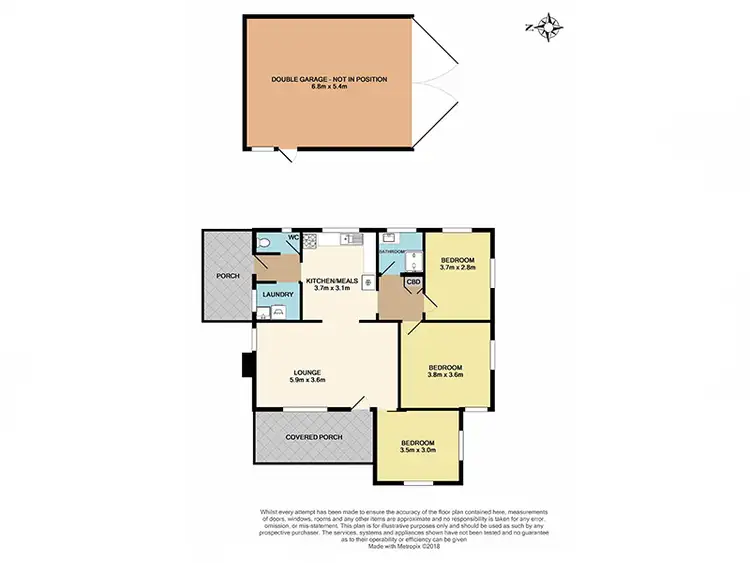 Floorplan of Homely house listing, 5 Oak Avenue, Doveton VIC 3177