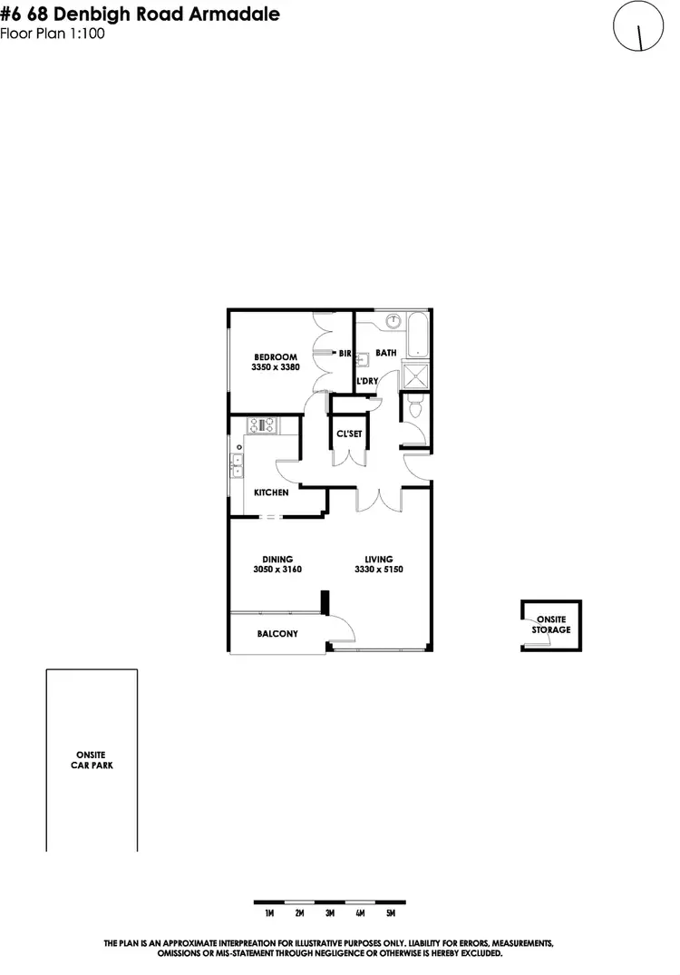 Floorplan of Homely apartment listing, 6/68 Denbigh Road, Armadale VIC 3143