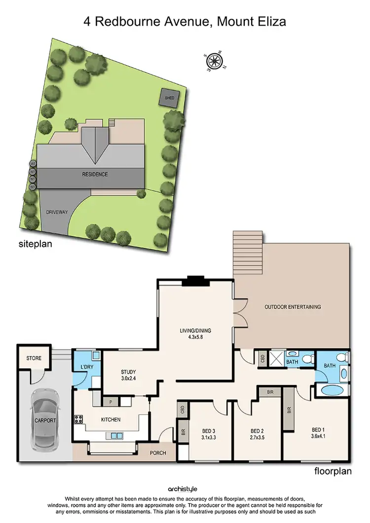 Floorplan of Homely house listing, 4 Redbourne Avenue, Mount Eliza VIC 3930