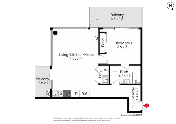 Floorplan of Homely apartment listing, 203/1 High Street, Preston VIC 3072