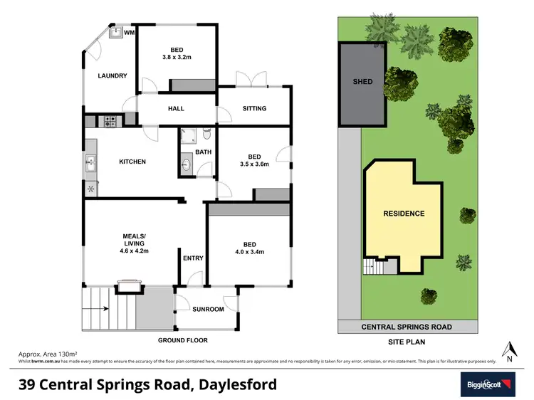 Floorplan of Homely house listing, 39 Central Springs Road, Daylesford VIC 3460