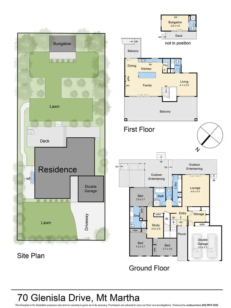 Floorplan of Homely house listing, 70 Glenisla Drive, Mount Martha VIC 3934