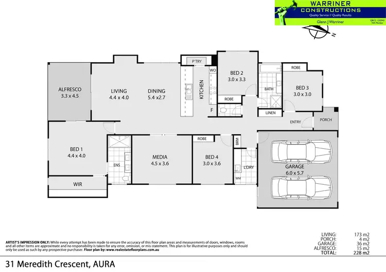 Floorplan of Homely house listing, 31 Meredith Crescent, Caloundra West QLD 4551