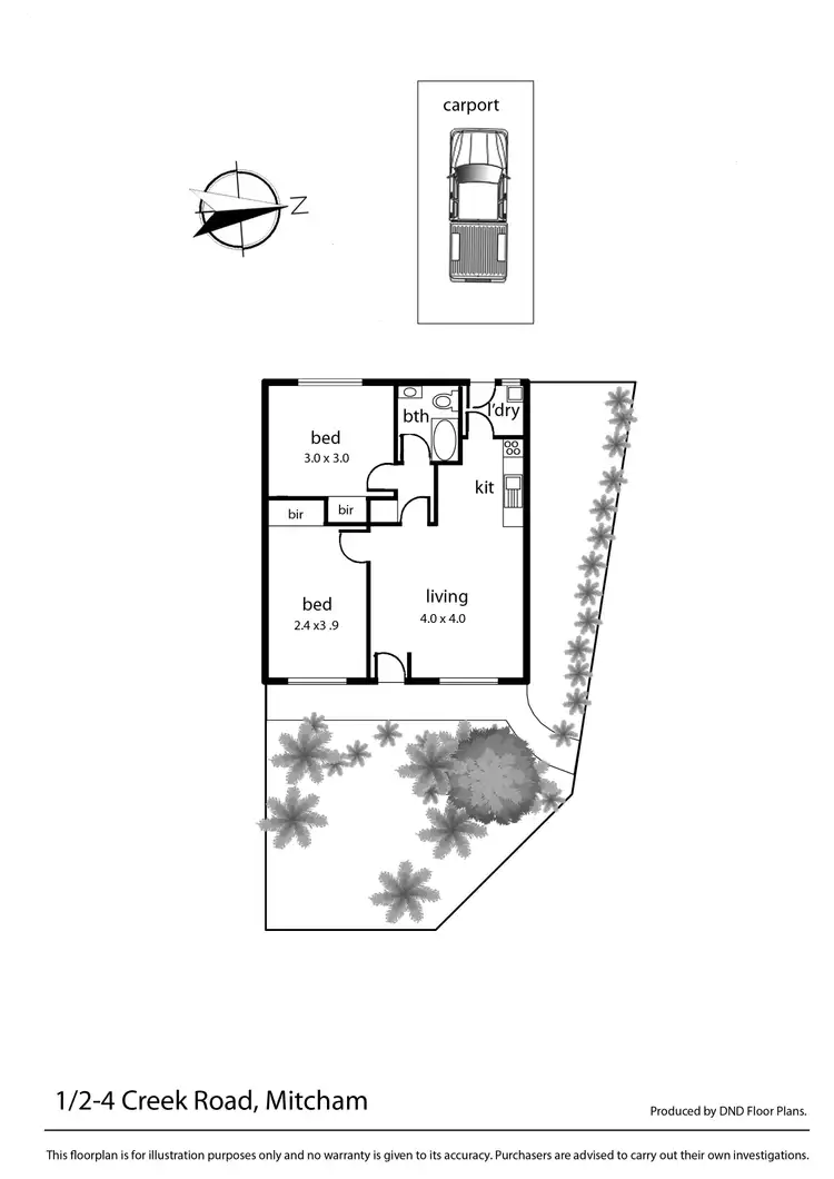 Floorplan of Homely unit listing, 1/2-4 Creek Road, Mitcham VIC 3132
