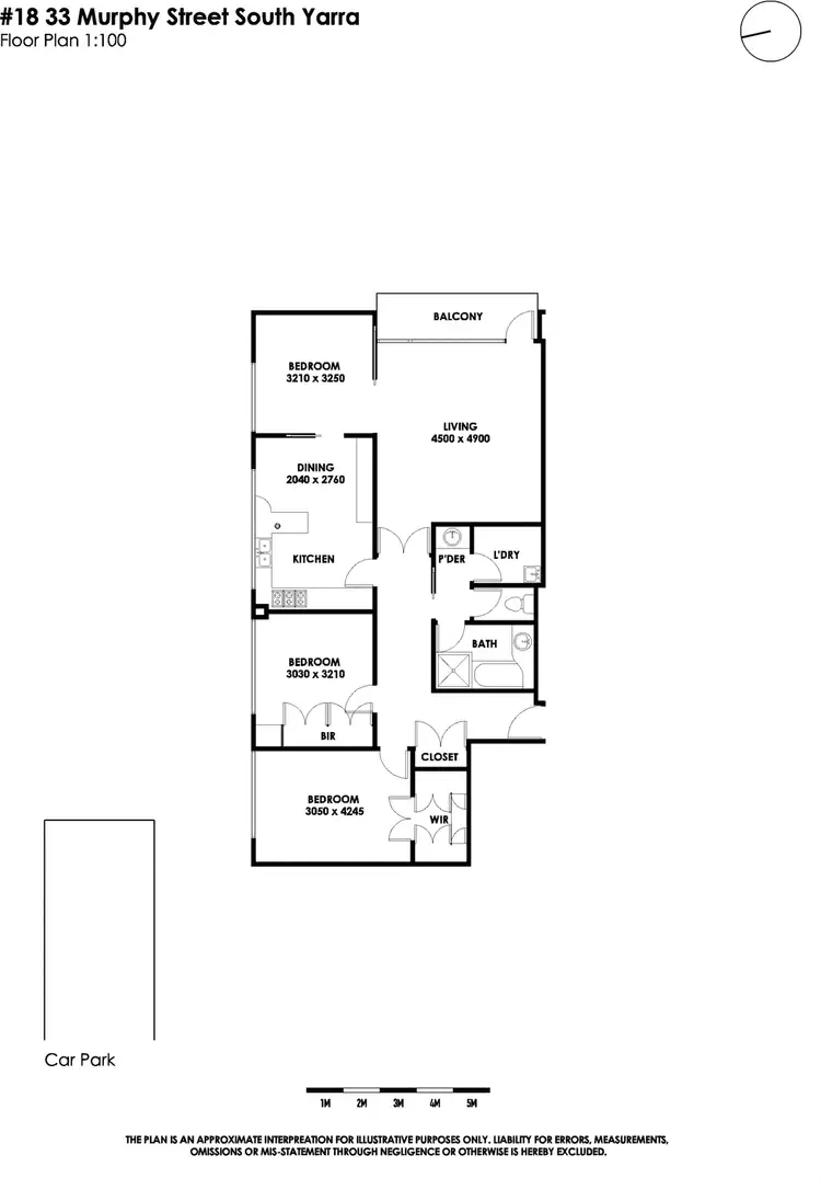 Floorplan of Homely apartment listing, 18/33 Murphy Street, South Yarra VIC 3141