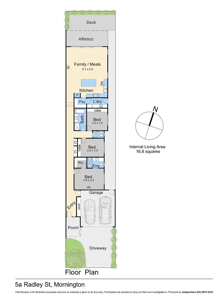 Floorplan of Homely house listing, 5A Radley Street, Mornington VIC 3931