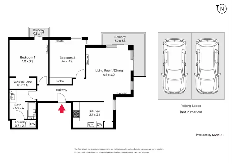 Floorplan of Homely apartment listing, 38/352 Canterbury Road, St Kilda VIC 3182