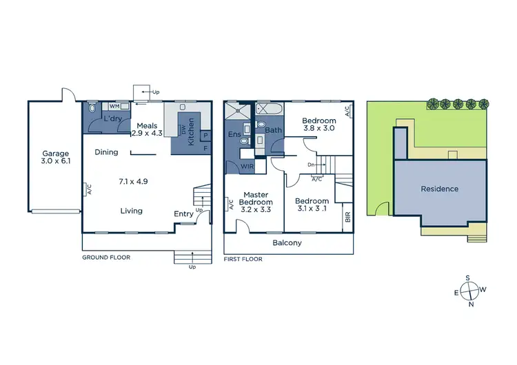 Floorplan of Homely townhouse listing, 5/111 Surrey Road, Blackburn North VIC 3130