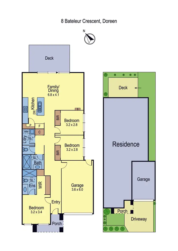 Floorplan of Homely house listing, 8 Bateleur Crescent, Doreen VIC 3754