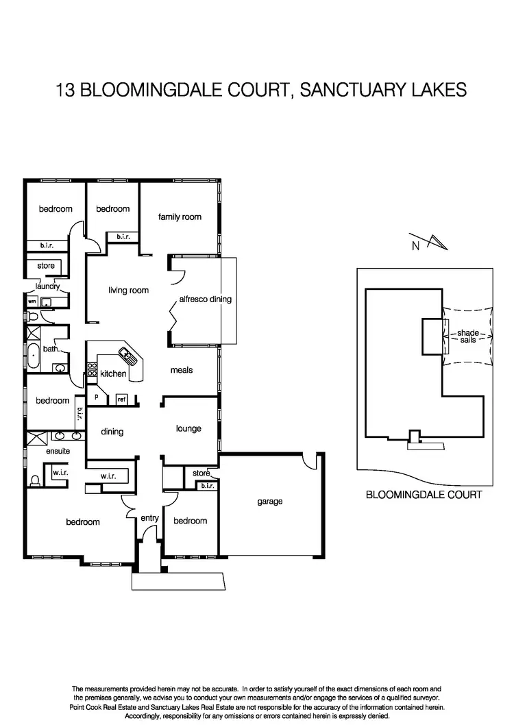 Floorplan of Homely house listing, 13 Bloomingdale Court, Sanctuary Lakes VIC 3030