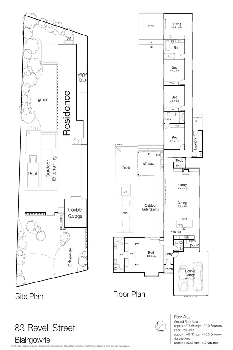 Floorplan of Homely house listing, 83 Revell Street, Blairgowrie VIC 3942