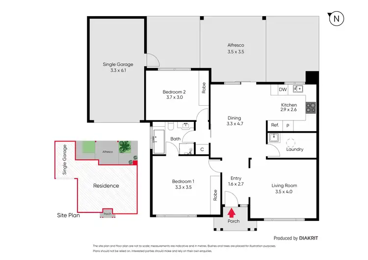 Floorplan of Homely townhouse listing, 2/10 Joan Avenue, Dromana VIC 3936