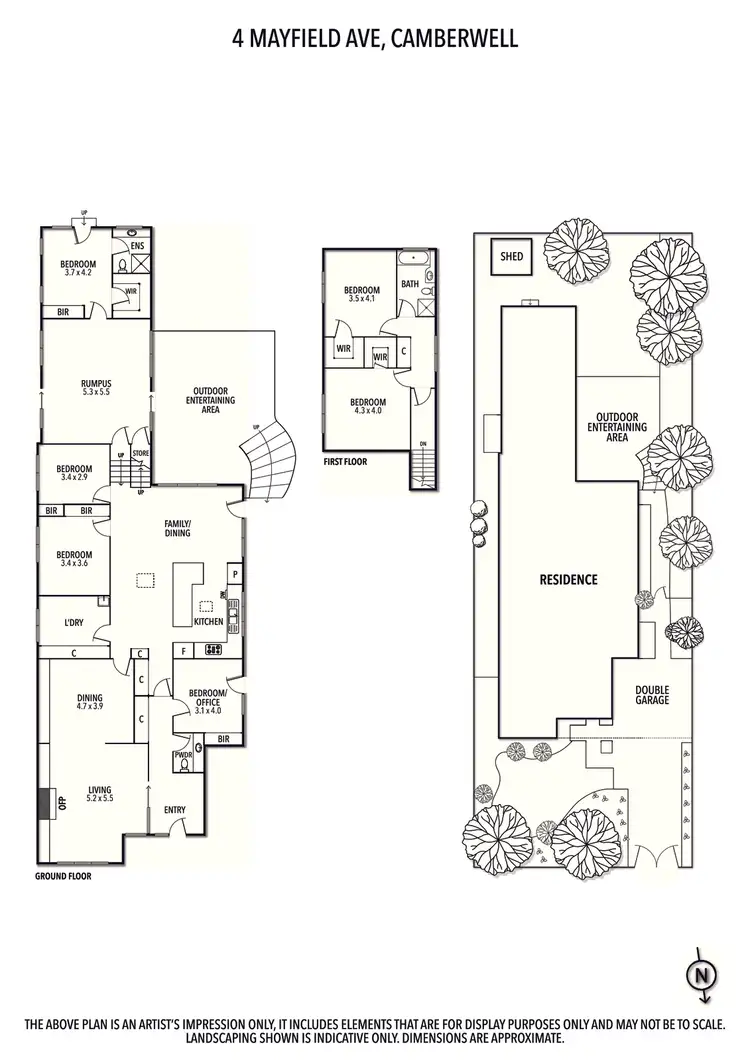 Floorplan of Homely house listing, 4 Mayfield Avenue, Camberwell VIC 3124