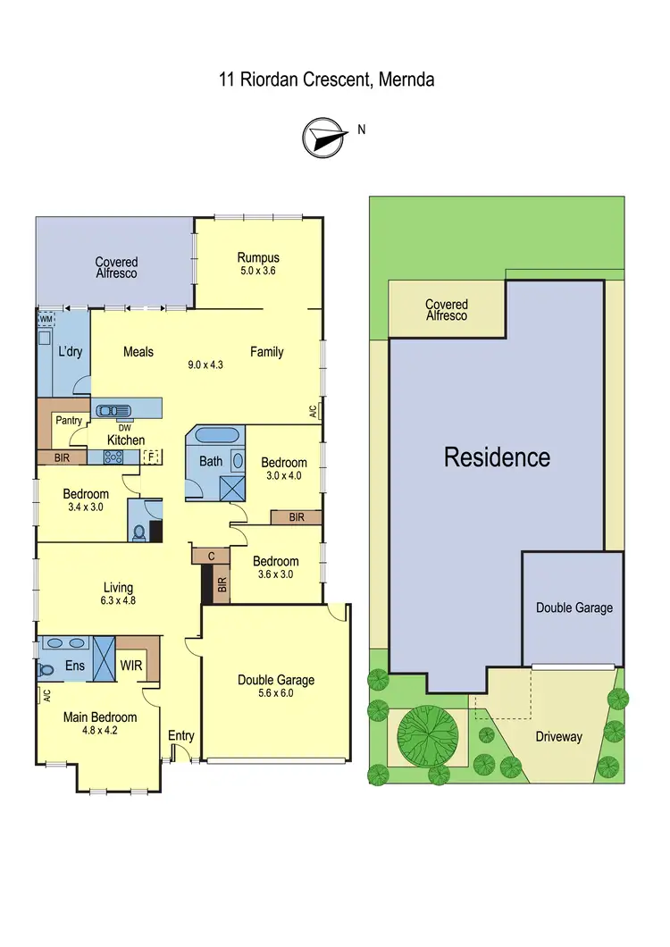 Floorplan of Homely house listing, 11 Riordan Crescent, Mernda VIC 3754