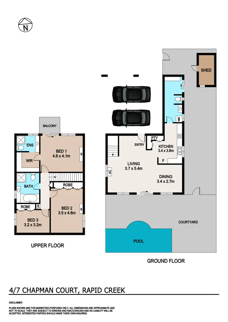 Floorplan of Homely house listing, 4/7 Chapman Court, Rapid Creek NT 810