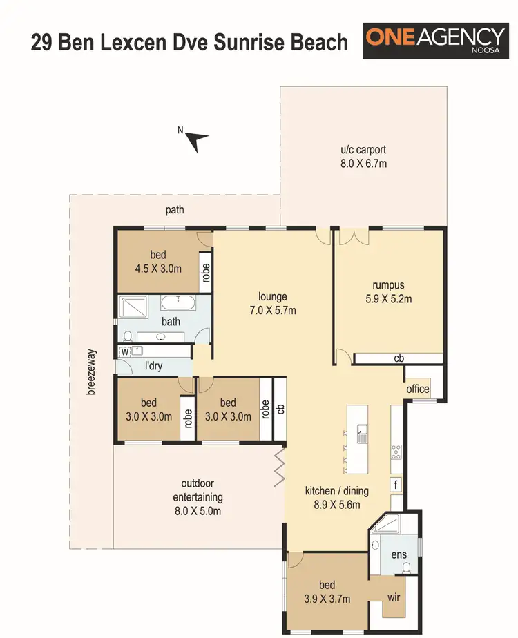 Floorplan of Homely house listing, 29 Ben Lexcen Drive, Sunrise Beach QLD 4567