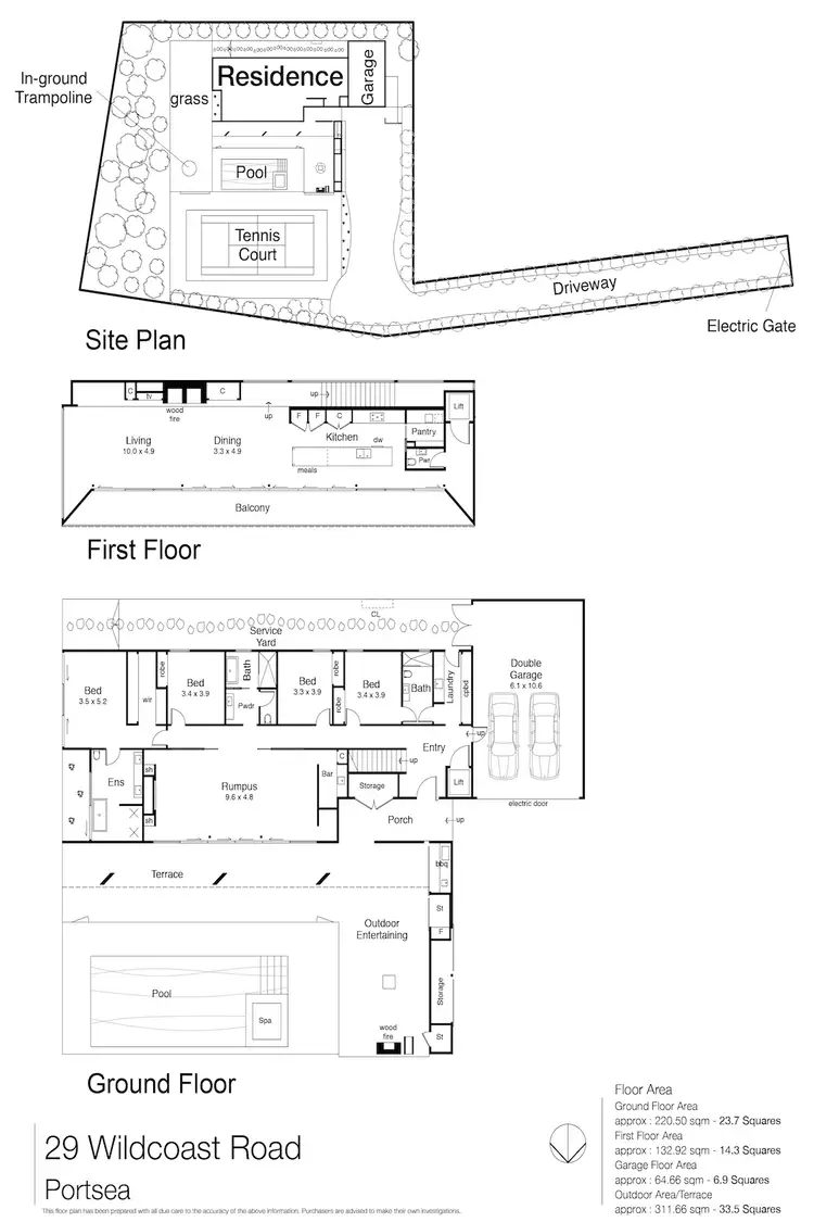 Floorplan of Homely house listing, 29 Wildcoast Road, Portsea VIC 3944